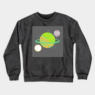 space voyage planet D Crewneck Sweatshirt